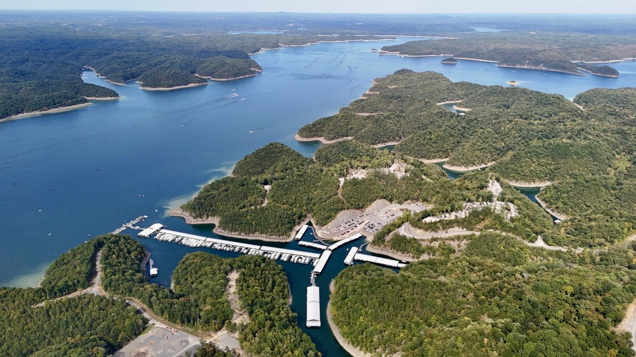 new-home-rowena aerial photo of Marina Rowena's docks 2025